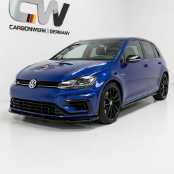 Carbonteile Tuning 1844 - Frontlippe Spoiler Schwert schwarz glänzend passend für Volkswagen VW Golf 7.5 R + R-Line + GTI