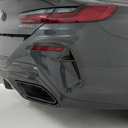 Carbonparts Tuning 1873 - Canards Splitter Flaps Heck Vollcarbon passend für BMW 8er M850i G14 G15 G16 mit MPaket