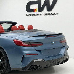 Carbonteile Tuning 1874 - Heckspoiler Spoiler Lippe AC Vollcarbon passend für BMW 8er G14 M8 F91 Cabrio