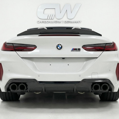 Carbonteile Tuning 1875 - Heckspoiler Spoiler Lippe Deep V2 Vollcarbon passend für BMW 8er G14 M8 F91 Cabrio