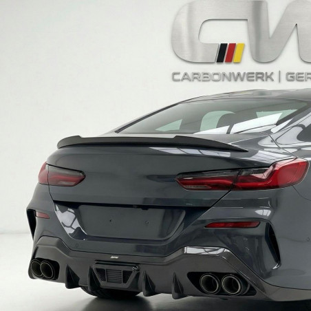 Carbonteile Tuning 1878 - Heckspoiler Spoiler Lippe Highkick Vollcarbon passend für BMW 8er G15 M8 F92 Coupe