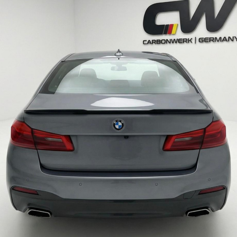 Carbonteile Tuning 1891 - Heckspoiler Lippe Schwert Highkick ABS schwarz glänzend passend für BMW 5er G30 + M5 F90
