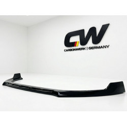 Pièces en carbone Tuning 1892 - Frontlippe Spoiler Lippe Schwert ABS schwarz glänzend passend für Audi A3 8V SLine + S3