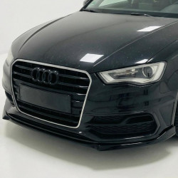 Carbonteile Tuning 1892 - Frontlippe Spoiler Lippe Schwert ABS schwarz glänzend passend für Audi A3 8V SLine + S3