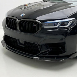 Carbonparts Tuning Frontaufsatz Frontlippe Spoiler Schwert V2 Vollcarbon passend für BMW F90 M5 Facelift - 1898