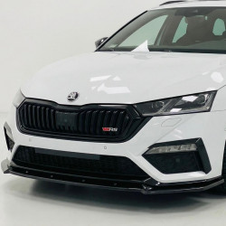 Carbonparts Tuning 1907 - Frontlippe Spoiler Schwert Performance ABS schwarz glänzend passend für Skoda Octavia Mk4 ab 2019