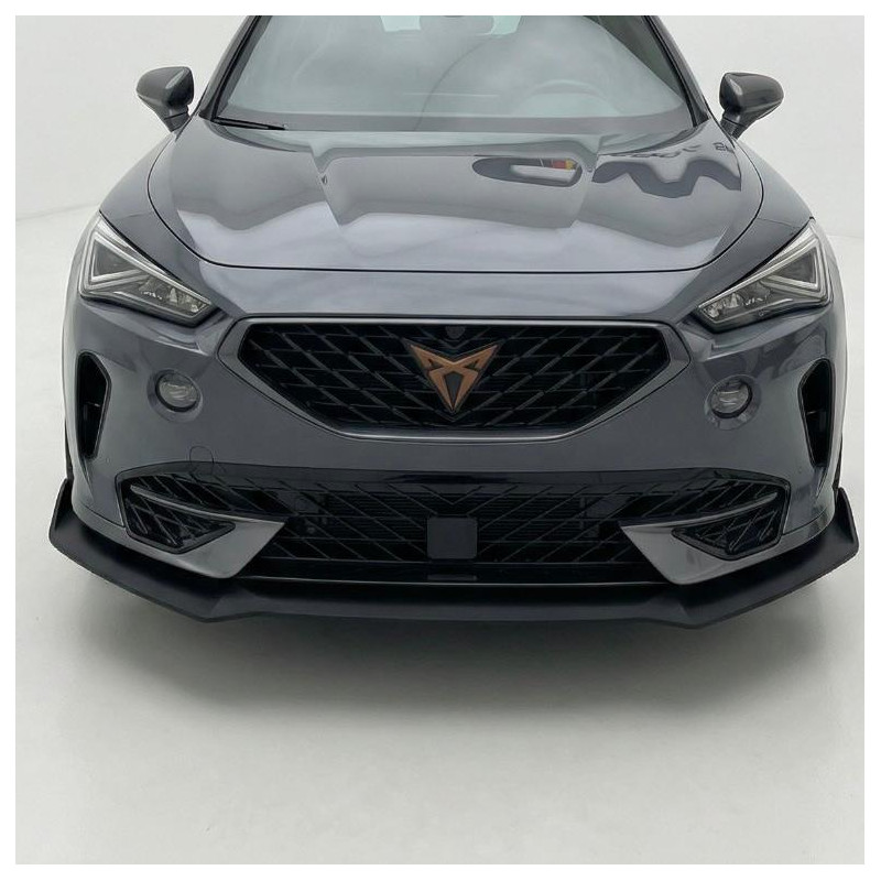 Pièces en carbone Tuning 2279 - Frontlippe Lippe Spoiler Schwert ABS Schwarz Glänzend passend für Cupra Formentor