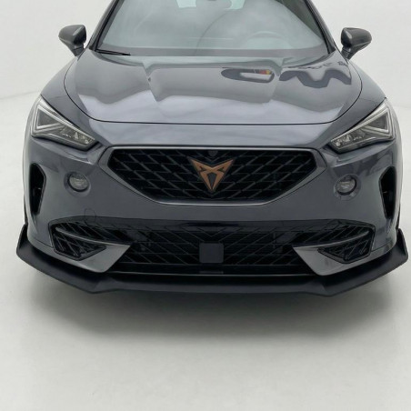 Pièces en carbone Tuning 2279 - Frontlippe Lippe Spoiler Schwert ABS Schwarz Glänzend passend für Cupra Formentor