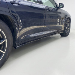 Pièces en carbone Tuning 2442 - Seitenschweller Ansatz Side Skirt Extension ABS Schwarz Glanz passend für BMW X3 G01 X3M F97 ...
