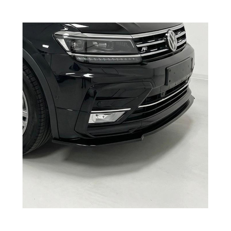 Carbonteile Tuning 2045 - Frontlippe Lippe Schwert ABS Glanz Schwarz passend für Volkswagen Tiguan Mk2 R-Line