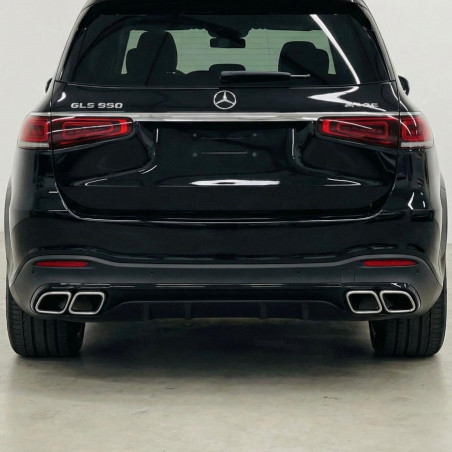 Carbonparts Tuning Heckdiffusor Diffusor ABS chrom passend für Mercedes Benz GLS-Klasse X167 mit AMG-Line NICHT GLS63 - 4178