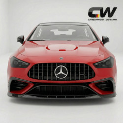 Carbonteile Tuning Zierblende Splitter Canards Front vorne Vollcarbon passend für Mercedes Benz CLE-Klasse A236 C236 CLE53 AM...