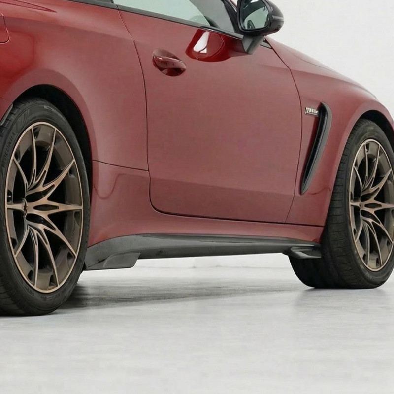 Carbonteile Tuning Seitenschweller Ansatz Sideskirt Extension Vollcarbon passend für Mercedes Benz CLE-Klasse A236 C236 CLE53...