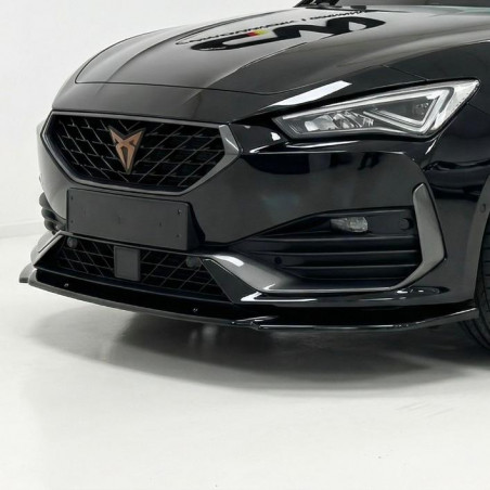 Carbonteile Tuning 1909 - Frontlippe Spoiler Schwert Performance ABS schwarz glänzend passend für Seat Leon FR Mk4 ab 2020