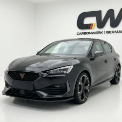 Carbonteile Tuning 1909 - Frontlippe Spoiler Schwert Performance ABS schwarz glänzend passend für Seat Leon FR Mk4 ab 2020