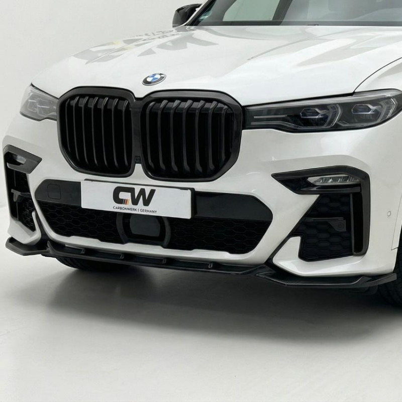 Carbonteile Tuning 1913 - Frontlippe Spoiler Schwert Performance ABS schwarz glänzend passend für BMW X7 G07 mit MPaket