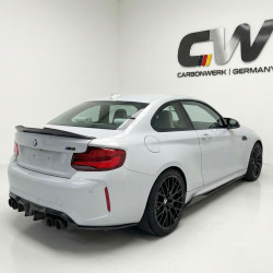 Carbonteile Tuning 1933 - Sideskirt Seitenschweller Ansatz ABS schwarz glänzend passend für BMW M2 F87 + Competition