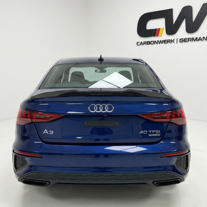 Carbonparts Tuning 1936 - Heckspoiler Spoiler Lippe Deep V2 Vollcarbon passend für AUDI A3 S3 RS3 8Y Limousine