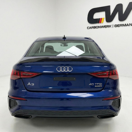 Carbonparts Tuning 1936 - Heckspoiler Spoiler Lippe Deep V2 Vollcarbon passend für AUDI A3 S3 RS3 8Y Limousine