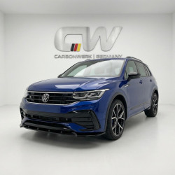 Pièces en carbone Tuning 2038 - Frontlippe Lippe Schwert ABS Glanz schwarz passend für Volkswagen Tiguan R MK2 Facelift