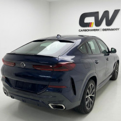 Carbonteile Tuning Heckspoiler Lippe Spoiler Highkick schwarz glänzend passend für BMW X6 G06 + X6M F96 - 2958