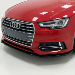Carbonteile Tuning 2798 - Frontlippe Lippe Schwert Frontspoiler ABS Glanz Schwarz passend für Audi A4 S4 B9 S-Line, S4