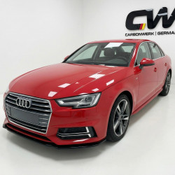 Carbonteile Tuning 2798 - Frontlippe Lippe Schwert Frontspoiler ABS Glanz Schwarz passend für Audi A4 S4 B9 S-Line, S4