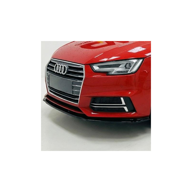 Carbonteile Tuning 2798 - Frontlippe Lippe Schwert Frontspoiler ABS Glanz Schwarz passend für Audi A4 S4 B9 S-Line, S4