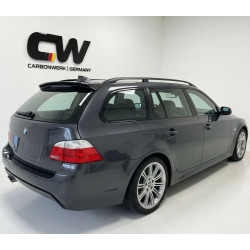 Pièces en carbone Tuning Heckspoiler Spoiler Lippe Ansatz ABS Glanz Schwarz für BMW 5er E61 Touring - 2812