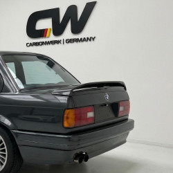 Carbonteile Tuning Heckflügel Heckspoiler Spoiler Lippe Ansatz Dach ABS schwarz glänzend für BMW 3er E30 Limo Cabrio 82-93 - ...