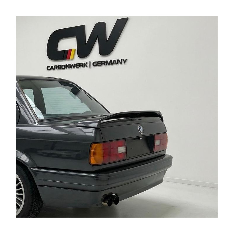 Carbonteile Tuning Heckflügel Heckspoiler Spoiler Lippe Ansatz Dach ABS schwarz glänzend für BMW 3er E30 Limo Cabrio 82-93 - ...