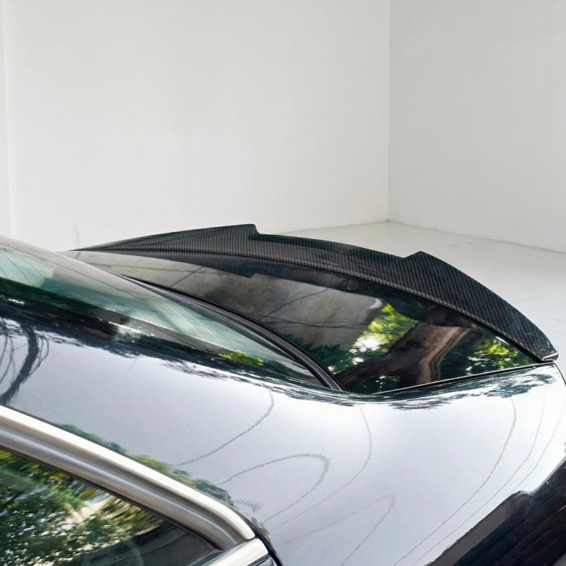 Carbonteile Tuning 1938 - Heckspoiler Spoiler Lippe Highkick Vollcarbon passend für AUDI A4 S4 B8.5 Limousine