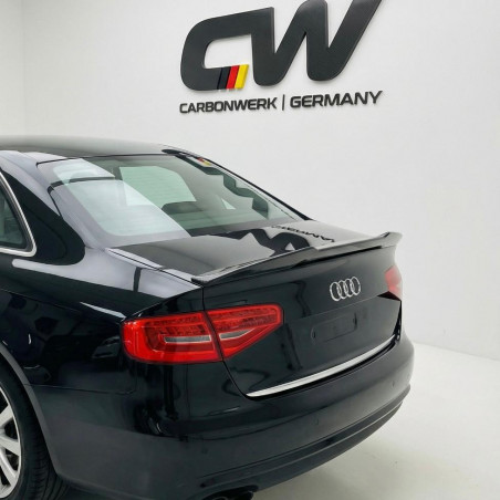 Carbonteile Tuning 1939 - Heckspoiler Spoiler Lippe Deep V2 Vollcarbon passend für AUDI A4 S4 B8.5 Limousine