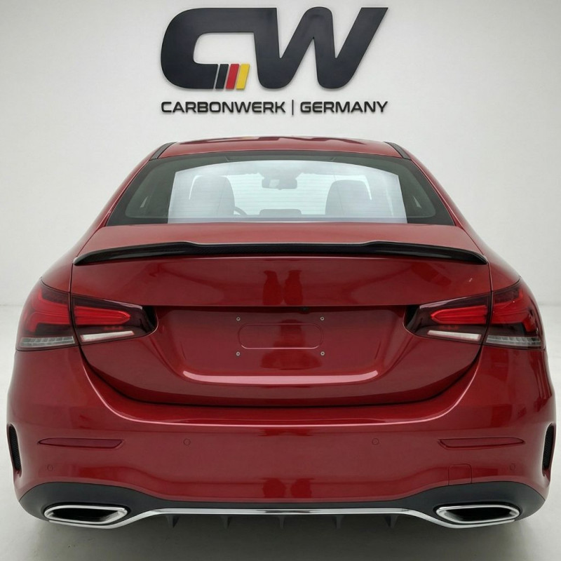 Carbonteile Tuning 1945 - Heckspoiler Spoiler Lippe Vollcarbon Highkick passend für Mercedes-Benz A-Klasse W177 + A 45 AMG Li...