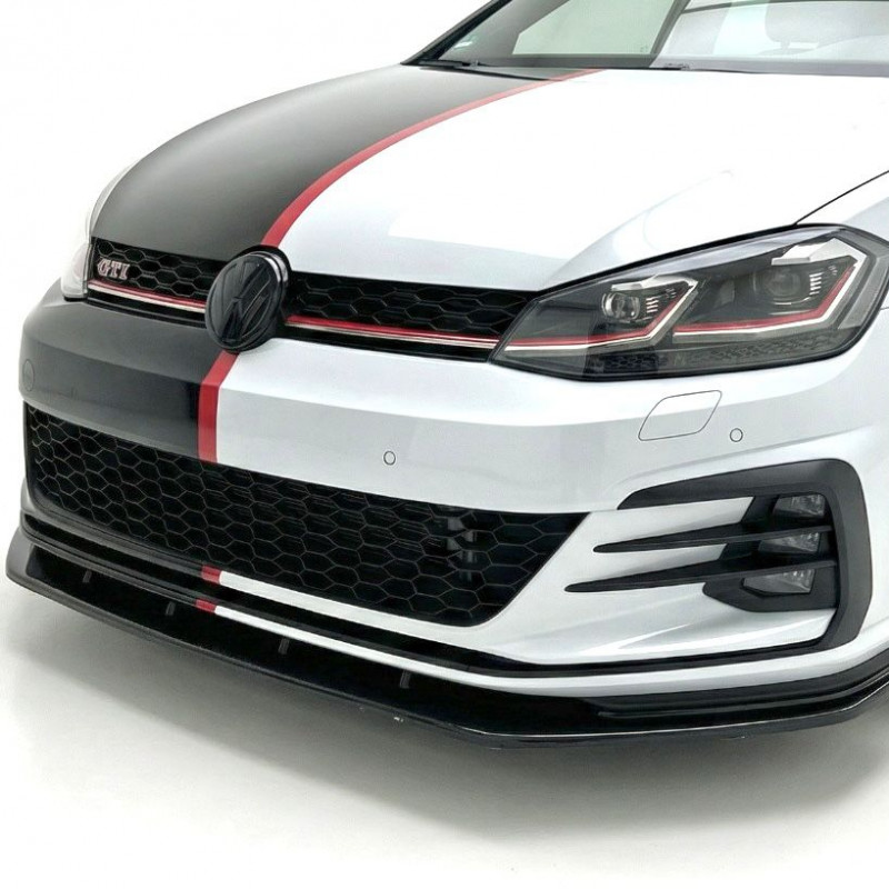 Carbonteile Tuning 2018 - Frontlippe Lippe Schwert ABS passend für Volkswagen Golf 7.5 GTI Facelift