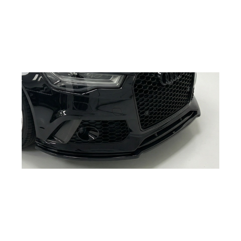 Carbonteile Tuning 2028 - Frontlippe Lippe Schwert ABS glanz Schwarz passend für Audi RS6 C7