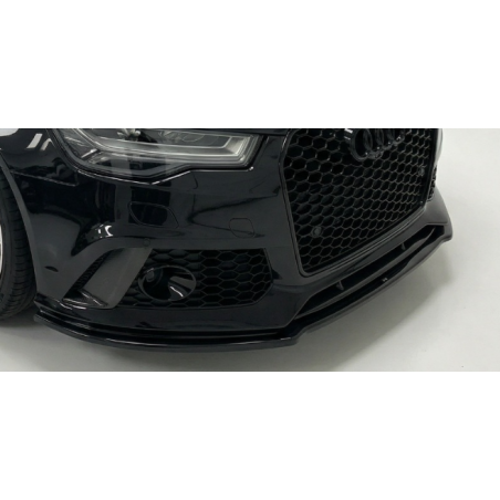 Carbonteile Tuning 2028 - Frontlippe Lippe Schwert ABS glanz Schwarz passend für Audi RS6 C7