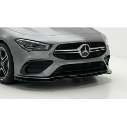 Carbonparts Tuning 2722 - Frontlippe Lippe Schwert V2 ABS Glanz Schwarz passend für Mercedes CLA W118 C118 AMG Paket
