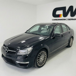 Carbonteile Tuning Bodykit Stoßstangen Umbau Set PP für Mercedes C-Klasse W204 (2007-2014) nicht 63 AMG