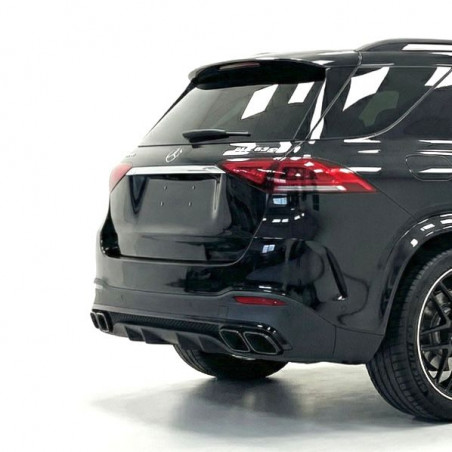 Carbonteile Tuning Heckdiffusor Diffusor ABS schwarz glanz passend für Mercedes Benz GLE-Klasse W167 V167 SUV mit AMG-Line NI...