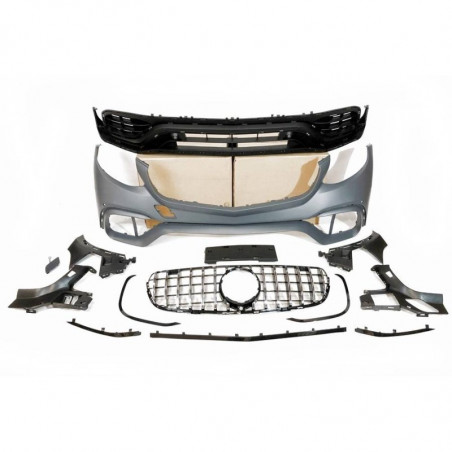 Carbonteile Tuning Stoßstange Vorne Front Frontstoßstange für Mercedes-Benz GLC-Klasse X253 Vorfacelift nicht 63 AMG - 4191