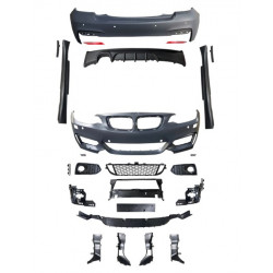 Pièces en carbone Tuning Bodykit Stoßstange Vorne Hinten Seitenschweller ABS passend für BMW 2er F22 auch LCI & M Paket - 4193
