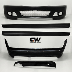 Carbonteile Tuning Bodykit Stoßstange vorne Front hinten Heck Seitenschweller passend für BMW 3er E46 Limousine - 4194