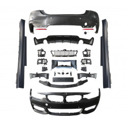 Carbonteile Tuning Bodykit Stoßstange vorne Front hinten Heck Seitenschweller passend für BMW 4er F32 Coupe & F33 Cabrio - 4198