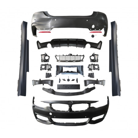 Carbonteile Tuning Bodykit Stoßstange vorne Front hinten Heck Seitenschweller passend für BMW 4er F32 Coupe & F33 Cabrio - 4198