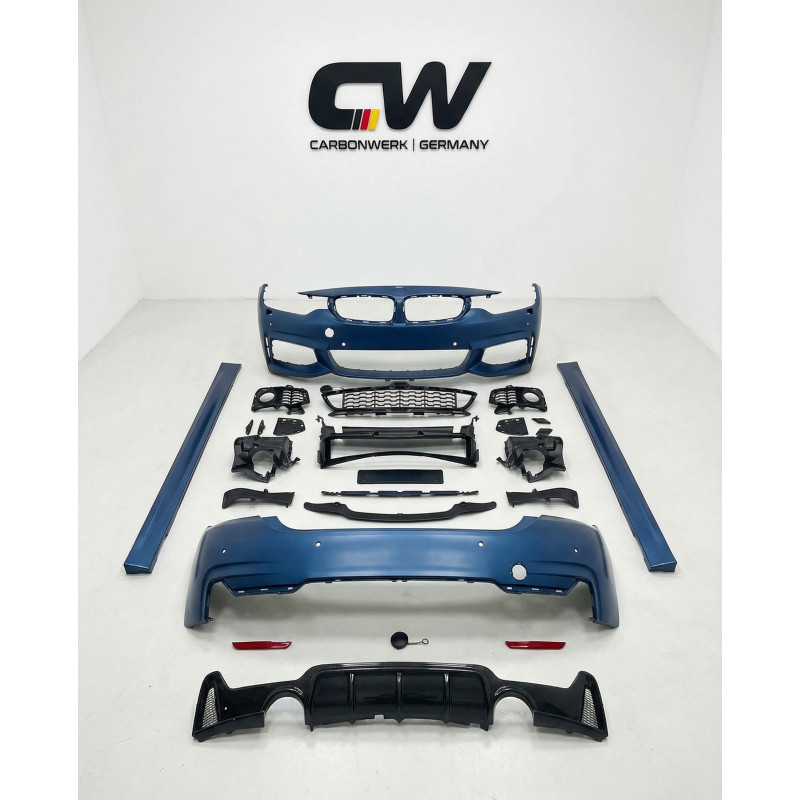 Carbonteile Tuning Bodykit Stoßstange vorne Front hinten Heck Seitenschweller passend für BMW 4er F36 Gran Coupe - 4200