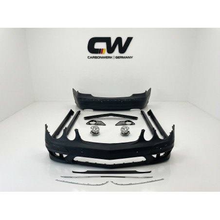 Carbonteile Tuning 2604 - Bodykit Stoßstange Vorne Hinten ABS passend für Mercedes E Klasse W211 2006-2009