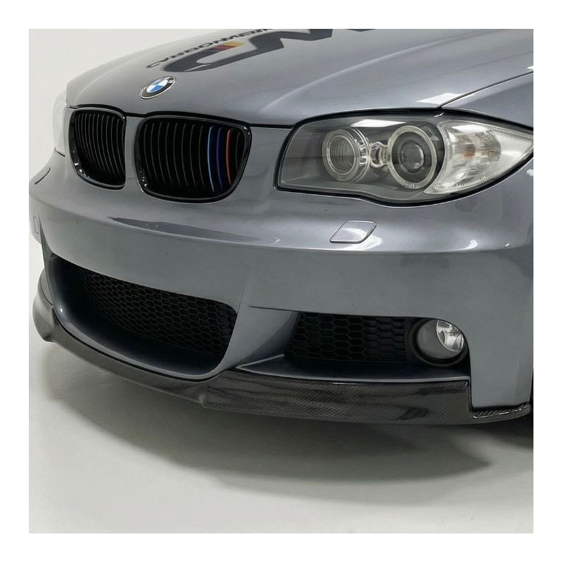 2522 - Frontlippe Lippe Frontspoiler Schwert Carbon Gfk passend für BMW 1er E82 E88 M Paket
