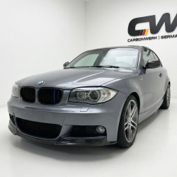 2522 - Frontlippe Lippe Frontspoiler Schwert Carbon Gfk passend für BMW 1er E82 E88 M Paket