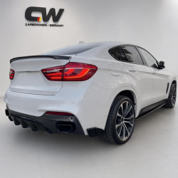 2093 -Diffusor Heck Heckdiffusor Performance ABS Glanz schwarz passend für BMW X6 F16 M Paket